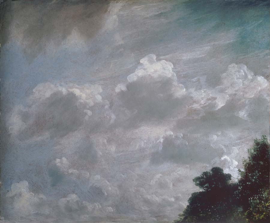 Cloud study,Hampstead,trees at ringt 11September 1821